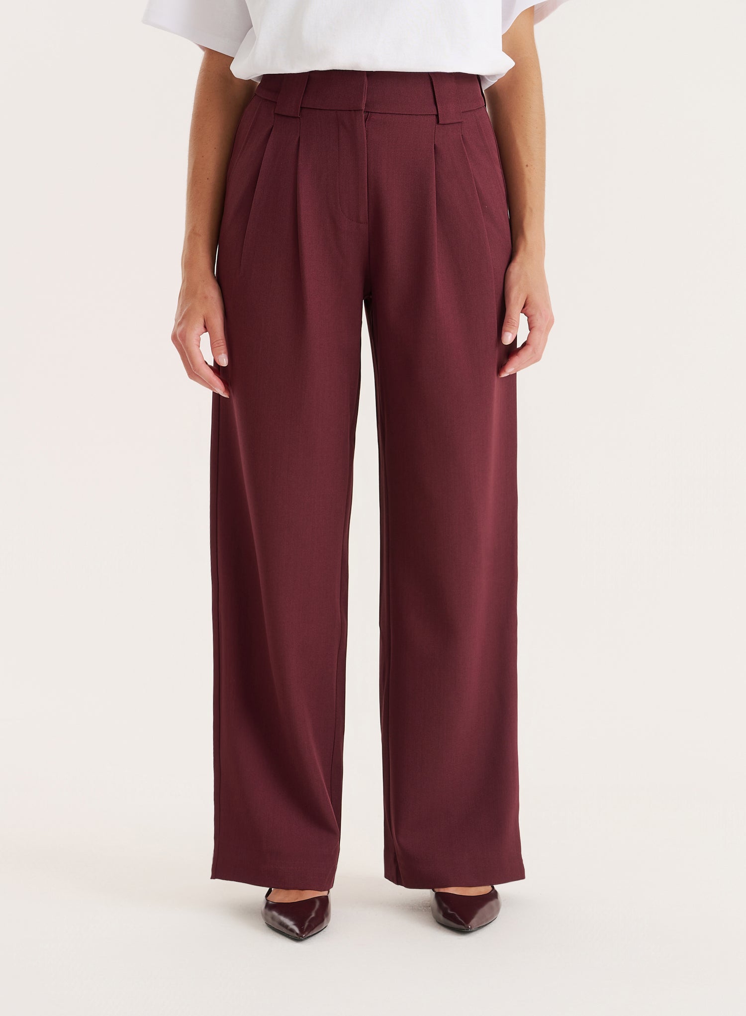 Burgundy Tailored Trouser